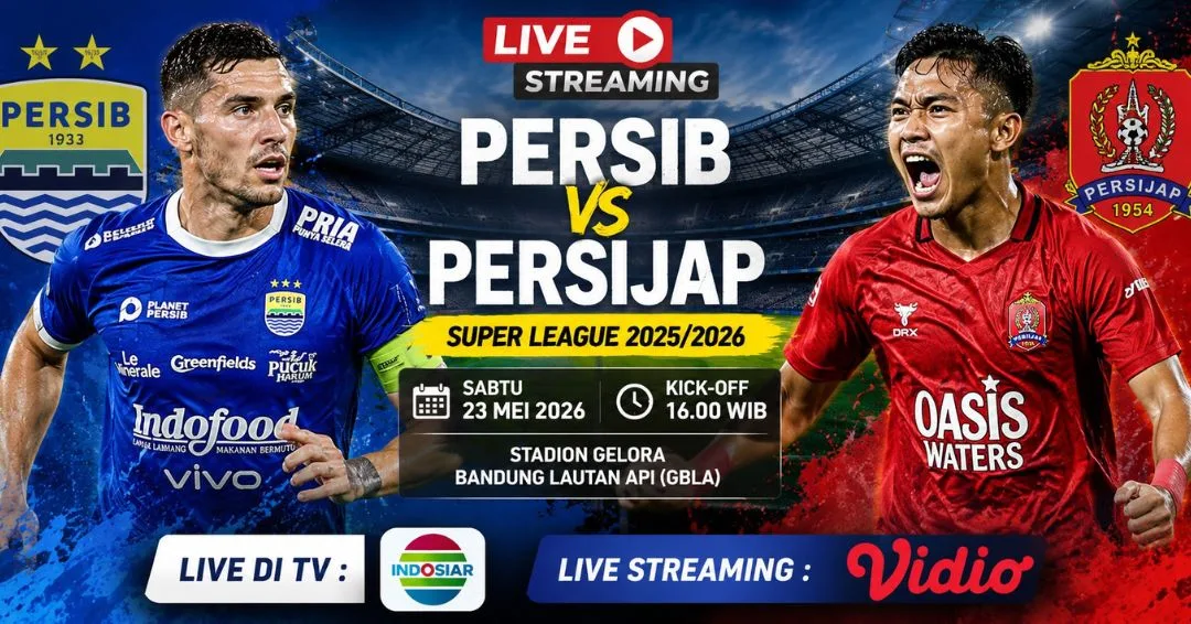 Artikel Sindikasi : Link Live Streaming Persib vs Persijap Hari Ini