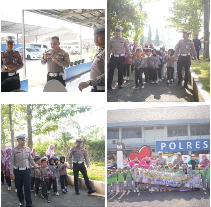 Artikel Sindikasi : Polres Garut Tanamkan Budaya Tertib Berlalu Lintas Sejak Dini Melalui Program Polisi Sahabat Anak