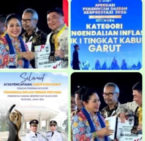 Artikel Sindikasi : Bupati Garut Abdusy Syakur Amin Antar Garut Raih Penghargaan Pengendalian Inflasi Terbaik Tingkat Nasional