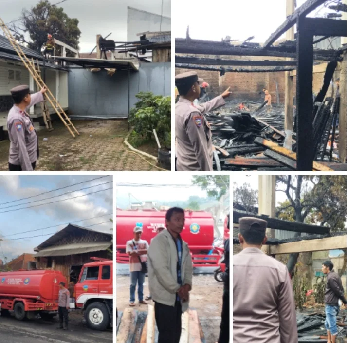 Artikel Sindikasi : Ratusan Juta Ludes, Gudang Produksi Kusen Kayu di Bayongbong Hangus Terbakar
