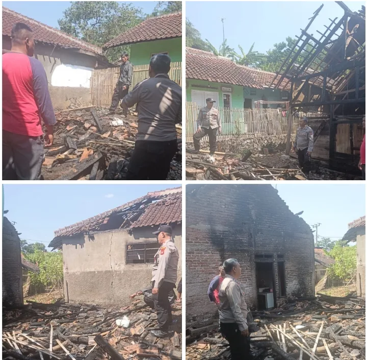 Artikel Sindikasi : Tiga Rumah dan Satu Kandang Domba Terbakar di Banyuresmi, Polisi Lakukan Olah TKP