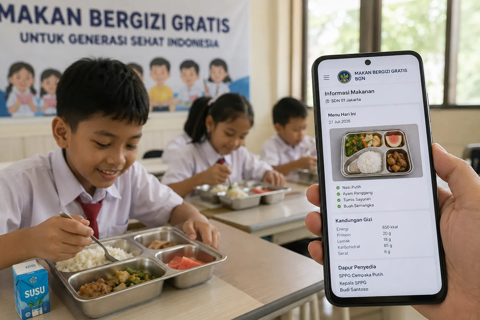Artikel Sindikasi : Transparansi MBG Dibuka, Orang Tua Bisa Pantau Menu dan Gizi Anak